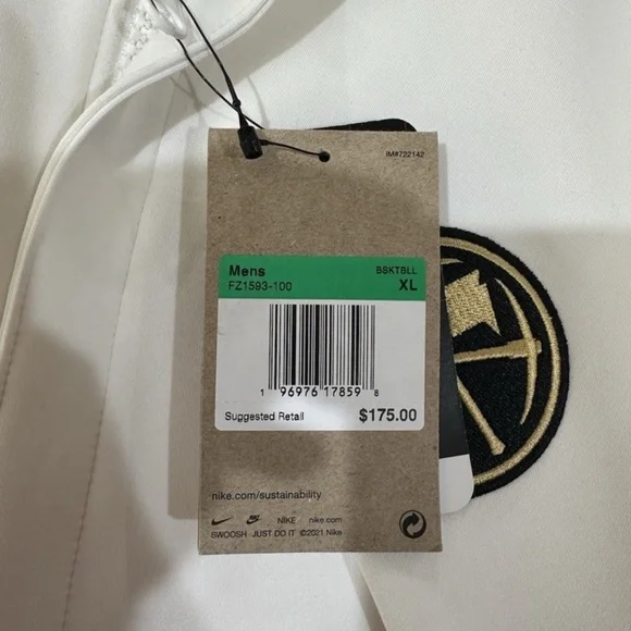 Nike Denver Nuggets 2023 NBA Champions Athletic Jacket Mens XL FZ1593-100 NEW - Picture 3 of 3